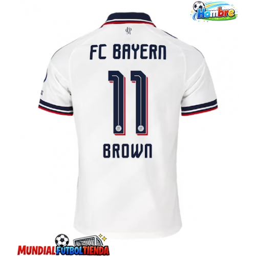 Camiseta Bayern Munich Nathaniel Brown #11 Segunda Equipación Replica 2026-27 mangas cortas
